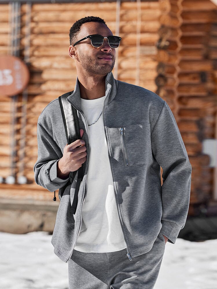 Athleisure Regular Fit Jacket Set
