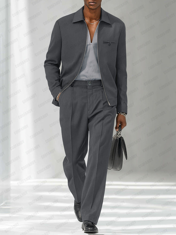 Modern Fashion Thin Jacket Pants Set