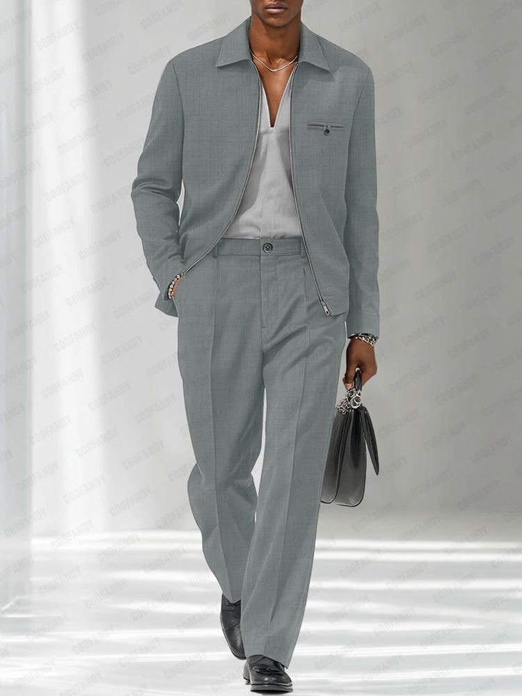 Modern Fashion Thin Jacket Pants Set