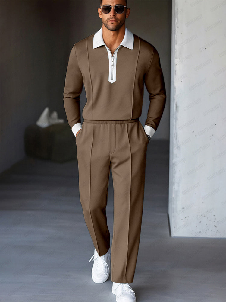 Easy Match Two-Tone Casual Set