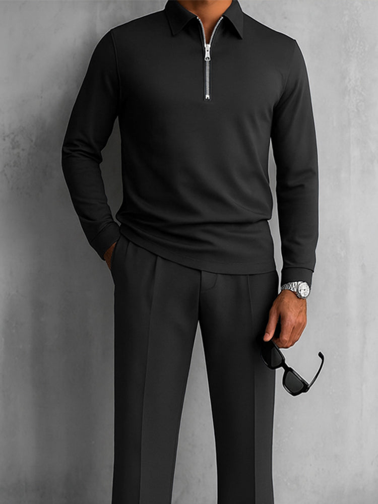 Modern Polo and Pants Sporty Set