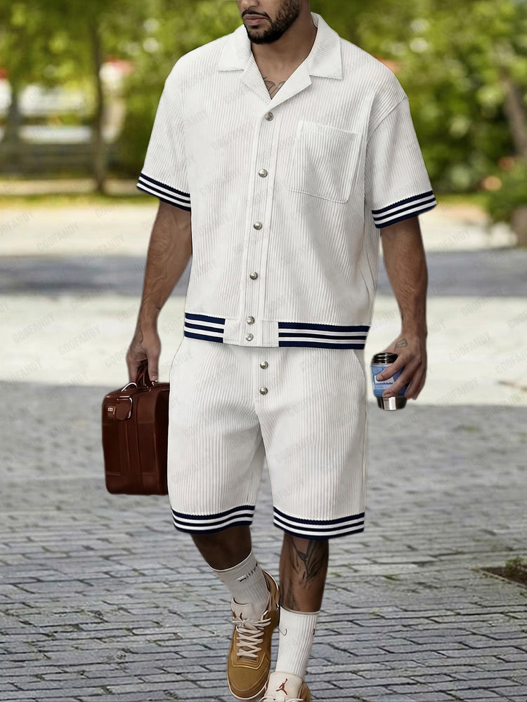 Modern Vertical Rib Textured Summer Set