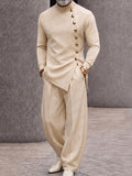 Modern Tailoring Refined Button Design Matching Set