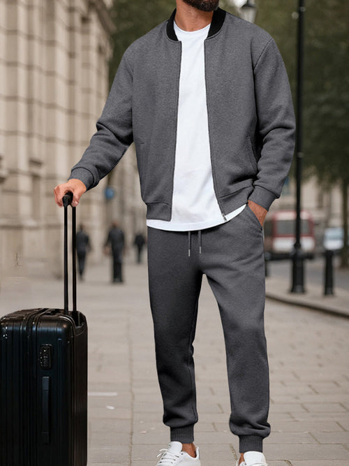 Athleisure Urban Jacket and Jogger Pants Set