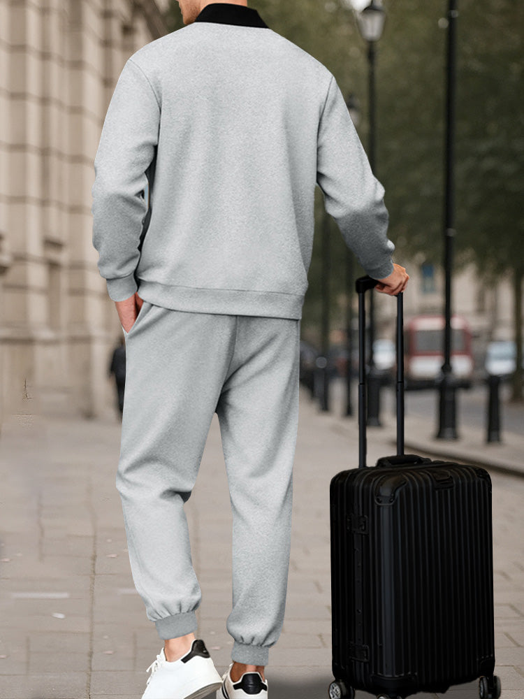 Athleisure Urban Jacket and Jogger Pants Set
